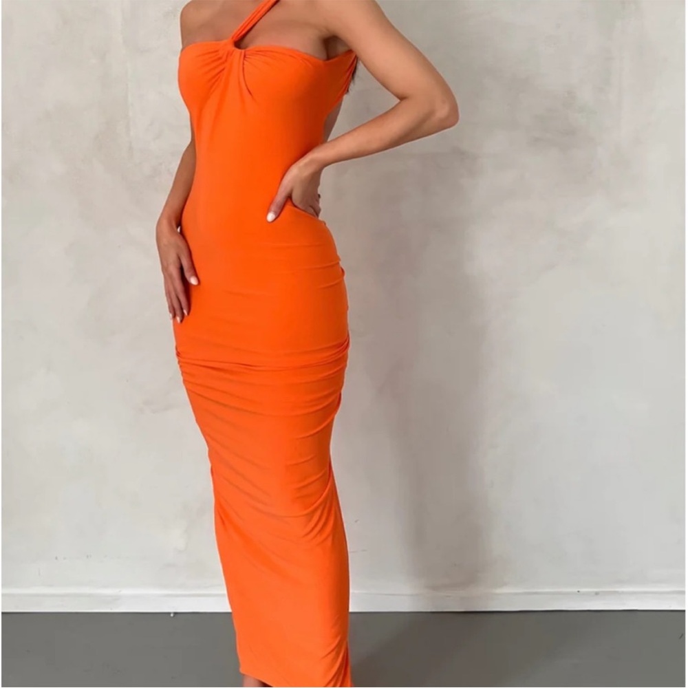Melani the Label Orange Dress